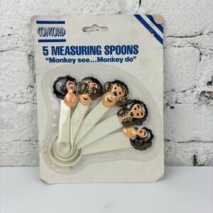 Vintage 90's Monkey See Monkey Do Measuring Spoons